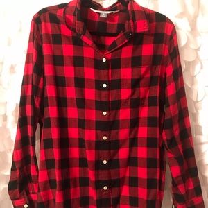 Old Navy Flannel Plaid Top